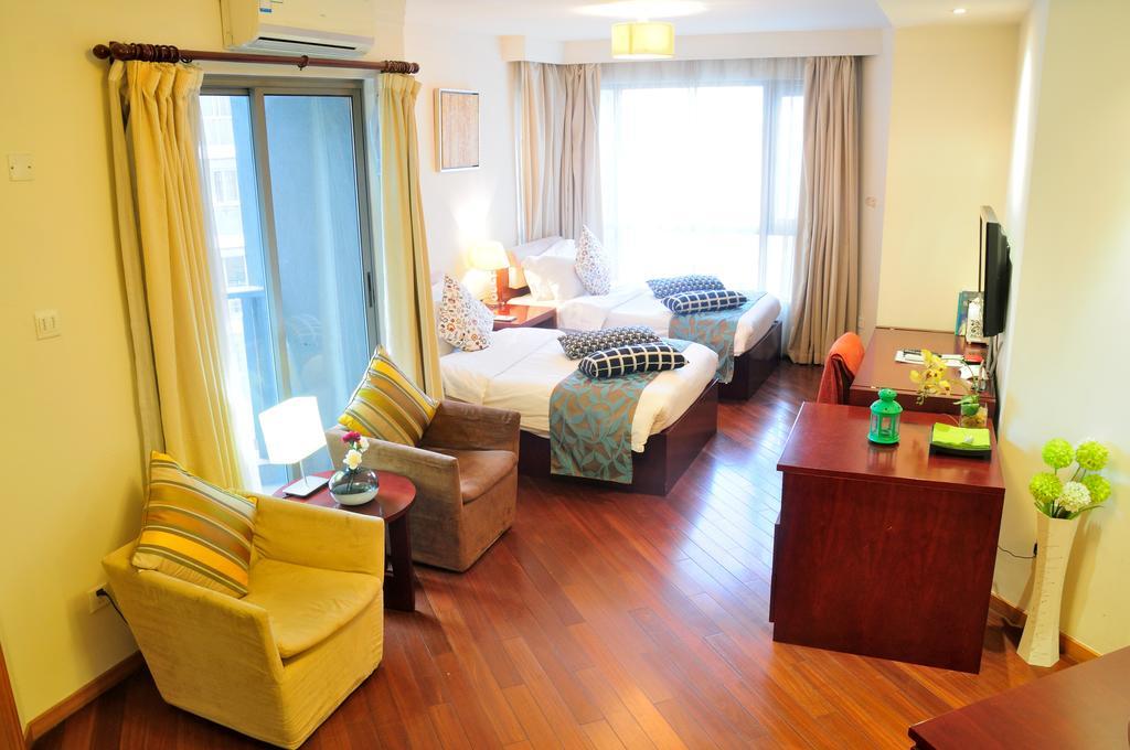 Shanghai Kingland Serviced Apartment מראה חיצוני תמונה